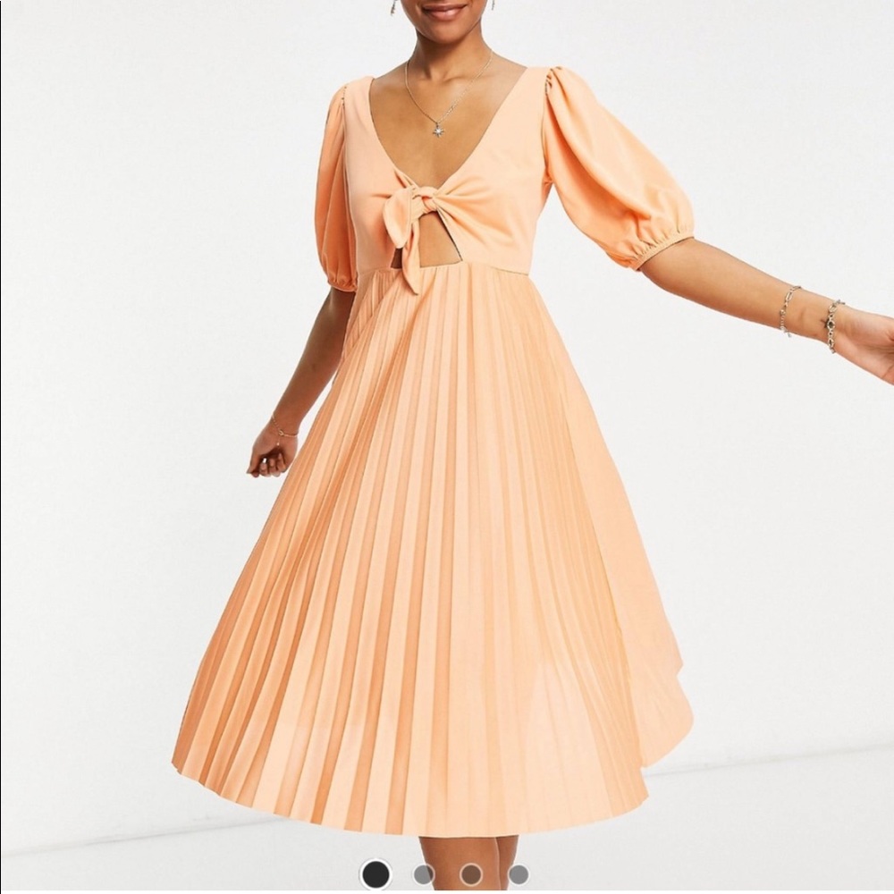 ASOS Tangy Pleated Dress
